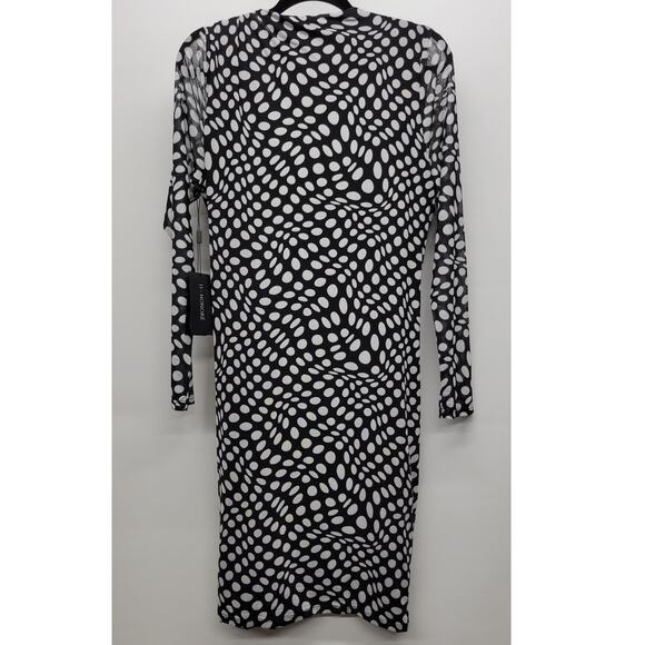 11 Honoré Niara Dot Print Long Sleeve Dress New Size 1X - Picture 3 of 9